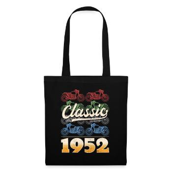 Biker 71st Birthday 1952 71 Years Anniversary - Tote Bag - black - Front