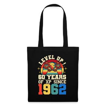 Niveau 60 1962 Anniversaire Gamer 60 ans - Sac en tissu - noir - Devant