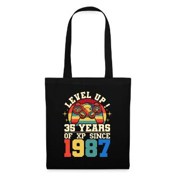 Level 35 1987 Birthday Gamer 35 years - Tote Bag - black - Front