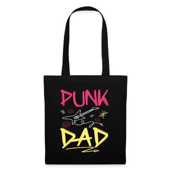 Papa Punkrock - Stoffbeutel - Schwarz - Vorne