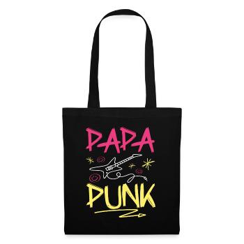 Papa Punk Rock - Sac en tissu - noir - Devant
