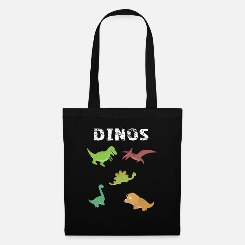 dinosaur - Tote Bag - black