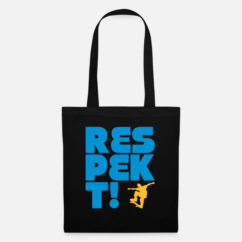 respect skateboard - Sac en tissu - noir