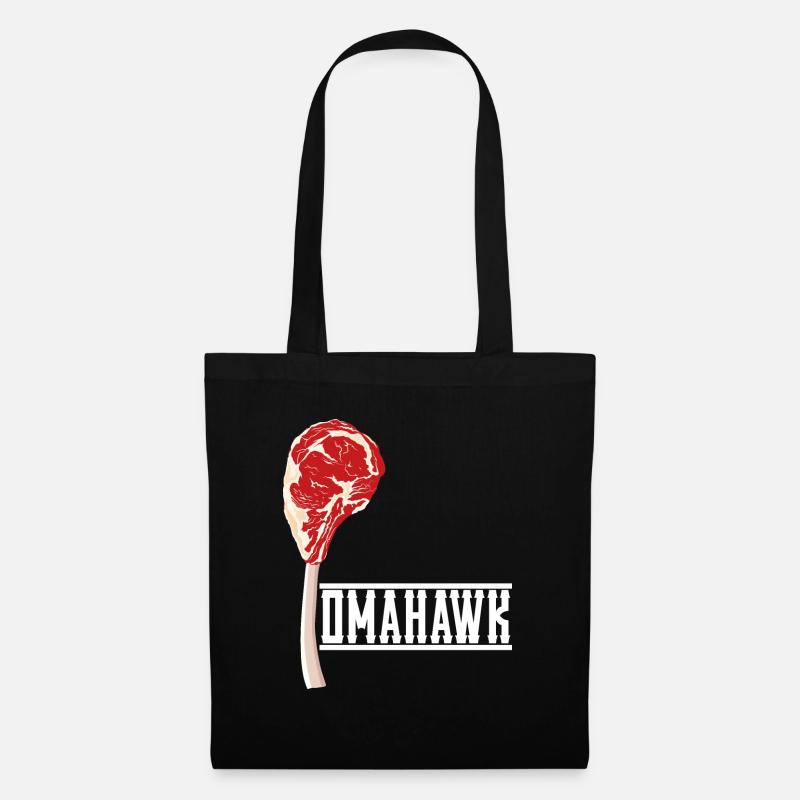 Tomahawk steak - Tote Bag - black