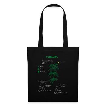 Formule chimique de cannabis - Sac en tissu - noir - Devant