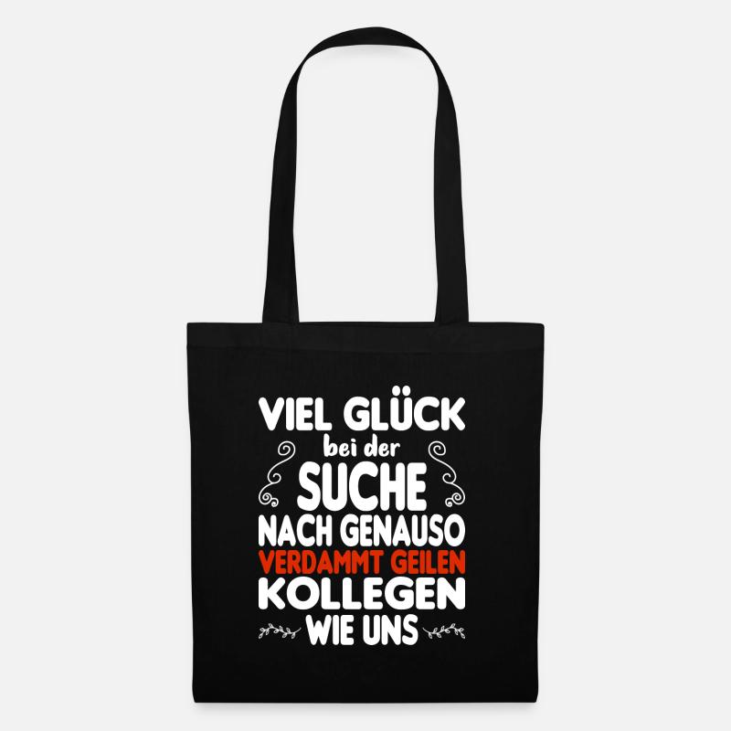 Kollege Kollegin Abschied - Stoffbeutel - Schwarz