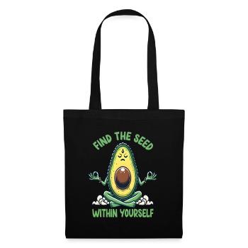 Fun yoga with avocado - Tote Bag - black - Front