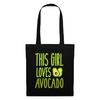 avocat - Sac en tissu - noir - Devant