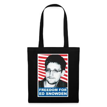 FREEDOM FOR EDWARD ED SNOWDEN 02 - Stoffbeutel - Schwarz - Vorne