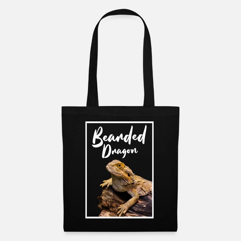 Bartagame Reptilienhalter Modern Geometric - Stoffbeutel - Schwarz