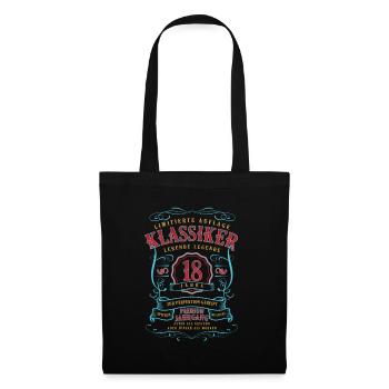 18. Geburtstag Geschenk 18 Jahre alt - Stoffbeutel - Schwarz - Vorne