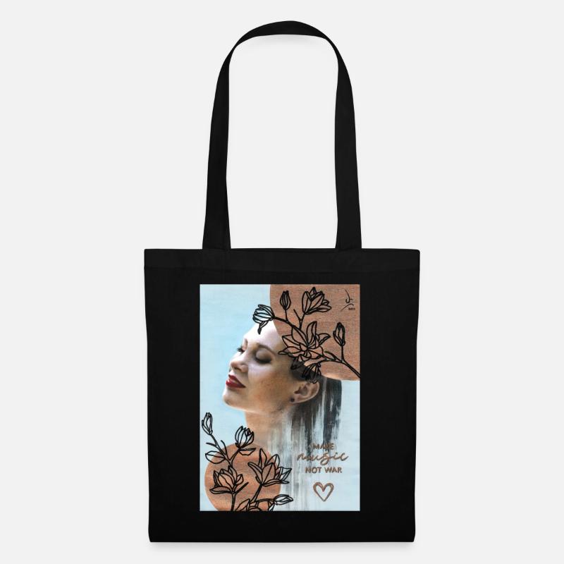Make Music Not War - Tote Bag - black