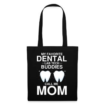 Dental technician for orthodontics and dental laboratory - Tote Bag - black - Front