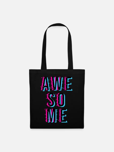 AWESOME - Stoffbeutel - Schwarz