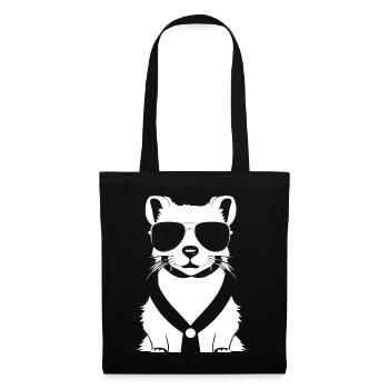 Ferret Wearing Sunglasses Cool Ferrets - Tote Bag - black - Front