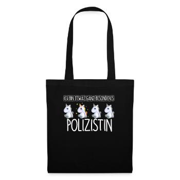 POLIZISTIN - Toll - Stoffbeutel - Schwarz - Vorne