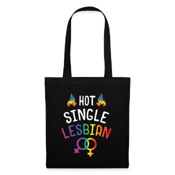 Gay Pride Schwul Lesbisch LGBT LGBTQ Geschenk - Stoffbeutel - Schwarz - Vorne