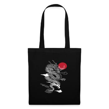 Japanese Dragon Asia Fantasy - Tote Bag - black - Front