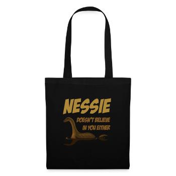 Doesnt Believe Nessie Loch Ness - Tote Bag - black - Front
