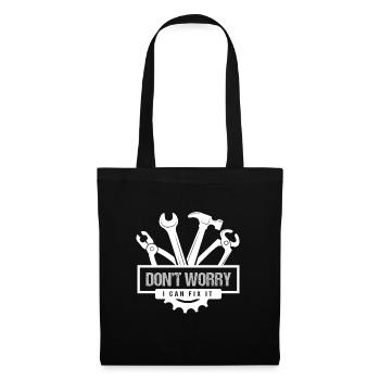 Dont Worry I Can Fix It Craftsman - Tote Bag - black - Front