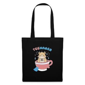 TeeNager Tea Hamster Teenager Rodent - Tote Bag - black - Front