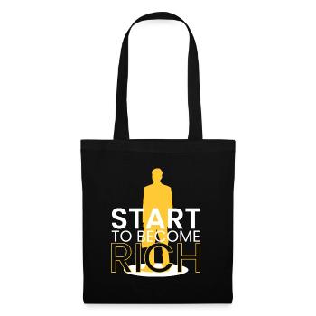 begin to get rich - Tote Bag - black - Front