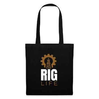 Rig Life Oil Drilling Rig - Tote Bag - black - Front