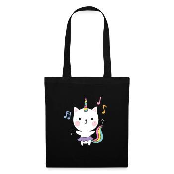 Cat Unicorn Kitten Children - Tote Bag - black - Front