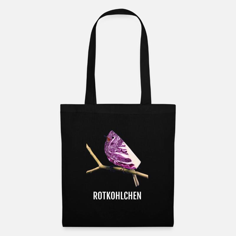 Rotkohlchen Meme Vogel Rotkelhlchen - Stoffbeutel - Schwarz