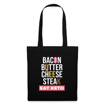 Eat Keto Healthy Food - Tote Bag - black - Front