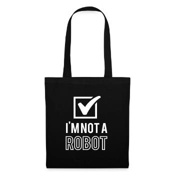 IM Pas un ingénieur robotique robotique - Sac en tissu - noir - Devant