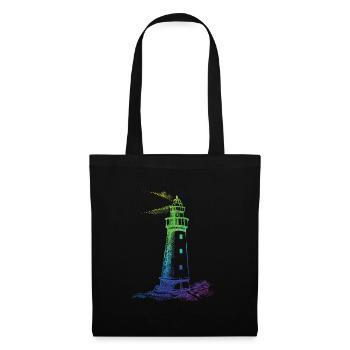 Rainbow Lighthouse - Tote Bag - black - Front