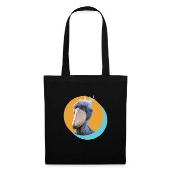 Shoebill Schuhschnabel Vogel Ornitologe - Stoffbeutel - Schwarz - Vorne