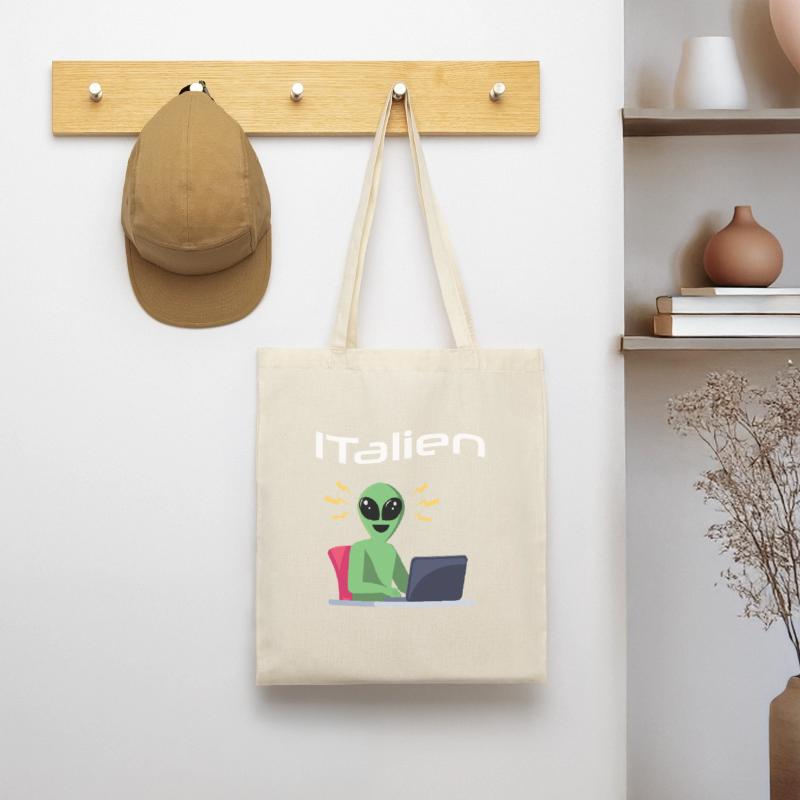ITalien Alien Informatiker Hacker Coder Stoffbeutel