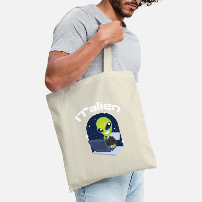 ITalien Alien Informatiker Hacker Coder Tote Bag