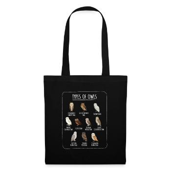 Types Of Owls Owl Birds Owls Birds - Tote Bag - black - Front