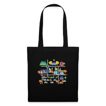 Play mat Play mat Massage - Tote Bag - black - Front