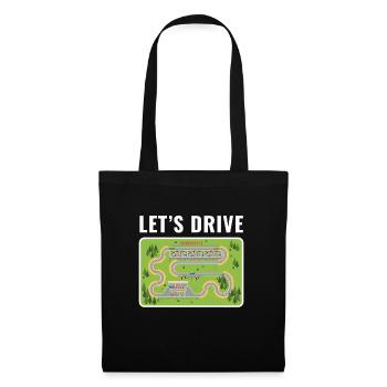 Lets Drive Play Rug Play Mat - Tote Bag - black - Front