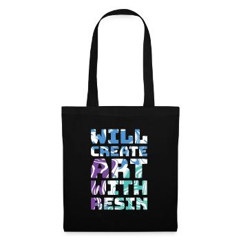 Créez de l’art avec de la résine époxy - Sac en tissu - noir - Devant