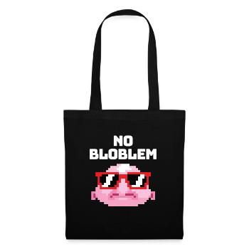 No Bloblem Pixel Blobfish Fisch Meer - Stoffbeutel - Schwarz - Vorne