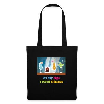 I Need Glasses Cocktail Alcohol - Tote Bag - black - Front
