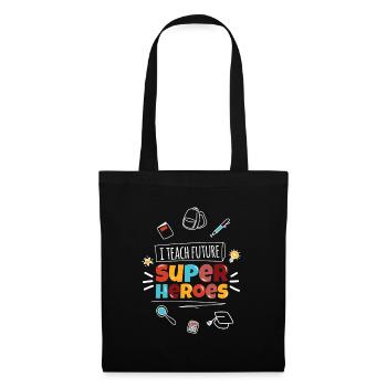 Teach Super Heroes Teacher Teacher School - Tote Bag - black - Front