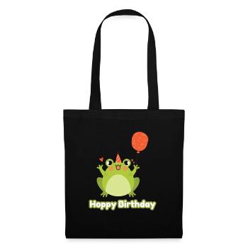 Hoppy Birthday Frog Frogs Kids - Tote Bag - black - Front