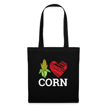 I Love Corn Mais - Tote Bag - black - Front