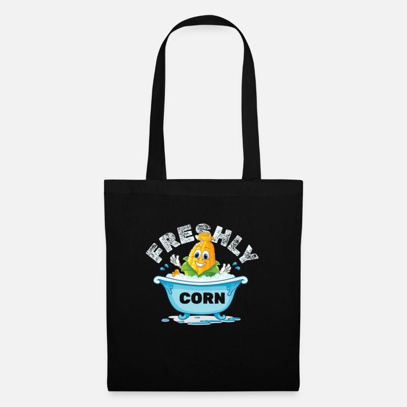 Freshly Corn Mais - Stoffbeutel - Schwarz