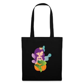 Mermaid Pumpkin Halloween Costume - Sac en tissu - noir - Devant