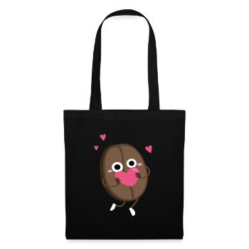 Coffee Love Heart Coffee Maker Roasting - Tote Bag - black - Front