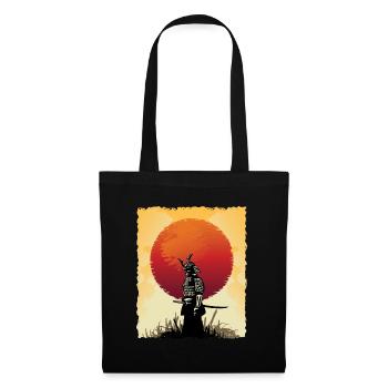 Samouraï Japon Combattant Art japonais - Sac en tissu - noir - Devant