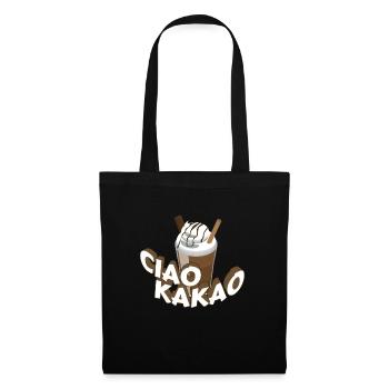 Ciao Cocoa Drôle de dicton Chocolat - Sac en tissu - noir - Devant