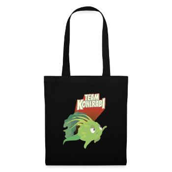 Équipe de chou-rave Légumes Vegan - Sac en tissu - noir - Devant